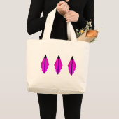 Art Deco Muster 3 in Rosa Jumbo Stoffbeutel (Vorderseite (Produkt))