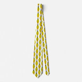 Art-Deco-Muster 3 in Zitrone und Limon Krawatte (Vorderseite)