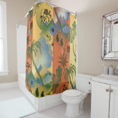 Art Deco Muster Duschvorhang (Beispiel)