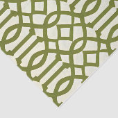 Art Deco Muster Green Seidenpapier (Ausschnitt)