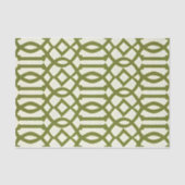 Art Deco Muster Green Seidenpapier (Vorderseite)