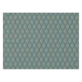 Art-Déco-Muster in aquamariner Farbe Tischdecke (Vorderseite (Horizontal))