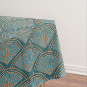 Art-Déco-Muster in aquamariner Farbe Tischdecke (Beispiel)