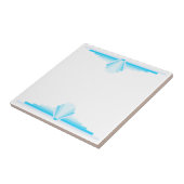 Art Deco Muster in Blau Fliese (Seite)