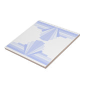 Art-Déco-Muster in Blau Fliese (Seite)