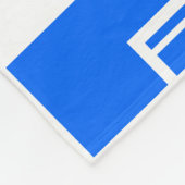 Art Deco Muster in der Blues Fleecedecke (Ecke)