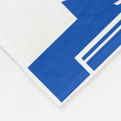 Art Deco Muster in der Blues Fleecedecke (Ecke)