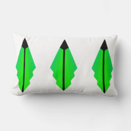 Art Deco Muster in Grüntönen Lendenkissen