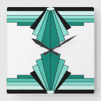 Art Deco Muster in Grüntönen