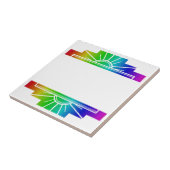 Art-Deco-Muster in hellen Farben Fliese (Seite)