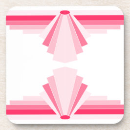 Art Deco Muster in hellrosa Getränkeuntersetzer