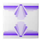 Art Deco Muster in Lila Fliese (Vorderseite)