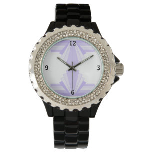 Art Deco Muster in Lilac Armbanduhr