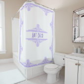 Art Deco Muster in Lilac Duschvorhang (Beispiel)