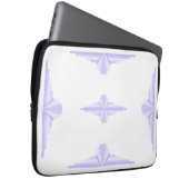 Art Deco Muster in Lilac Laptopschutzhülle (Vorne Rechts)