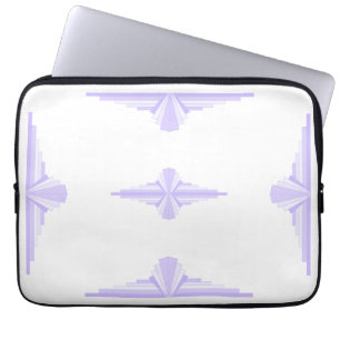 Art Deco Muster in Lilac Laptopschutzhülle