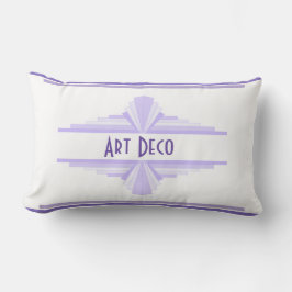 Art Deco Muster in Lilac Lendenkissen