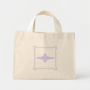 Art Deco Muster in Lilac Mini Stoffbeutel