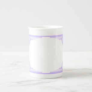 Art Deco Muster in Lilac Porzellantasse