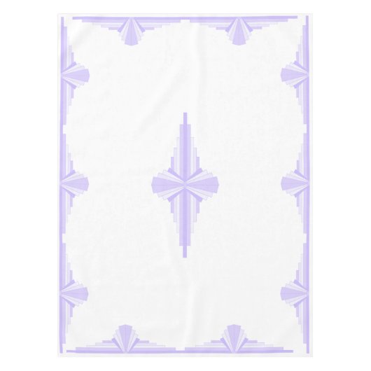 Art Deco Muster in Lilac Tischdecke (Vorderseite)
