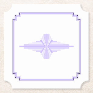 Art Deco Muster in Lilac Untersetzer
