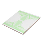 Art Deco Muster in Pastel Green Fliese (Seite)