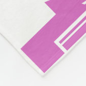 Art Deco Muster in Pinks Fleecedecke (Ecke)