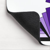 Art Deco Muster in Purples Mousepad (Ecke)