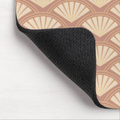 Art Deco Muster in Rosafarbe Mousepad (Ecke)