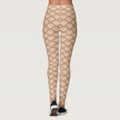 Art-Déco-Muster in Rose Leggings (Rückseite)