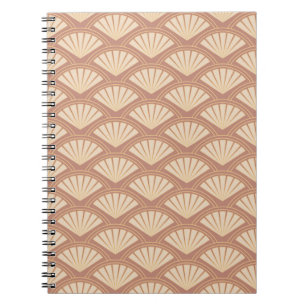 Art-Déco-Muster in Rose Notizblock