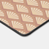Art-Déco-Muster in Rose Schreibtischunterlage (Ecke)