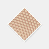 Art-Déco-Muster in Rose Serviette (Ecke)