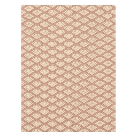 Art-Déco-Muster in Rose Tischdecke (Vorderseite)