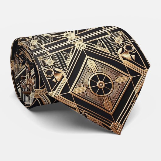 Art Deco Muster Krawatte (Gerollt)