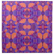 Art Deco Muster - Lila und orange