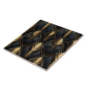 Art Deco Muster, Metallische Effekte, Schwarz und Fliese (Seite)