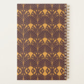 Art Deco-Muster mit fächerförmigen Motiven  Planer (Rückseite)