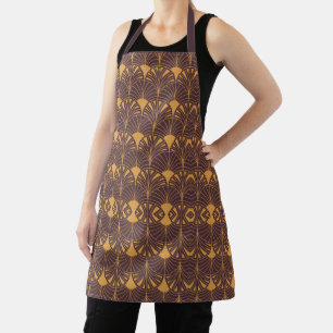 Art-Deco-Muster mit fächerförmigen Motiven Schürze