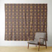 Art-Deco-Muster mit fächerförmigen Motiven  Wandteppich (Beispiel (Horizontal))