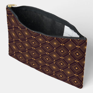 Art-Deco-Muster mit geometrischen Diamantformen Zubehörtasche