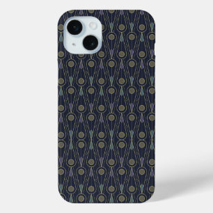Art Deco-Muster mit geometrischen Formen in Gold Case-Mate iPhone Hülle