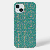 Art Deco-Muster mit goldenen geometrischen Formen Case-Mate iPhone Hülle (Rückseite)