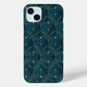 Art Deco-Muster mit goldenen geometrischen Formen Case-Mate iPhone Hülle
