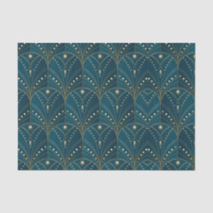 Art-Deco-Muster mit goldenen geometrischen Formen Seidenpapier