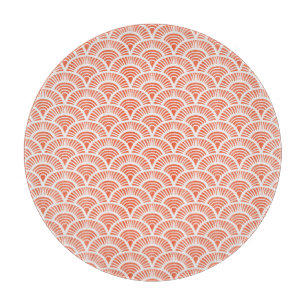 Art Deco Muster mit Skalenmotiven. Schneidebrett