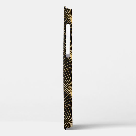 Art Deco Muster. Nahtlose schwarze und goldene Bac Case-Mate iPhone Hülle (Rückseite / Links)