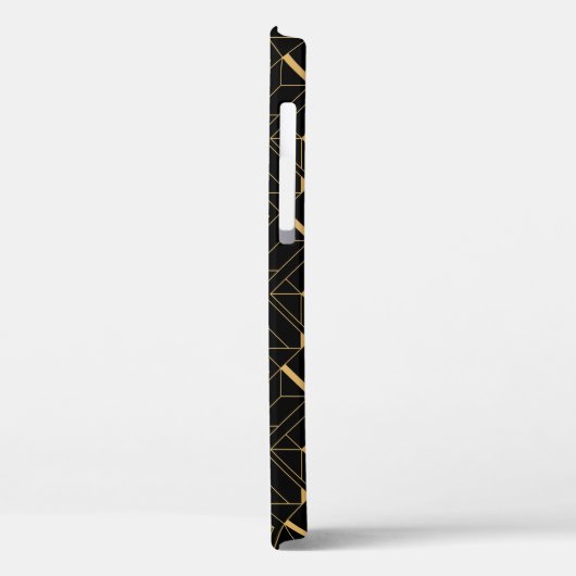 Art Deco Muster. Nahtlose schwarze und goldene Bac Case-Mate iPhone Hülle (Rückseite / Links)