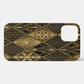 Art Deco Muster. Nahtlose schwarze und goldene Bac Case-Mate iPhone Hülle (Rückseite (Horizontal))