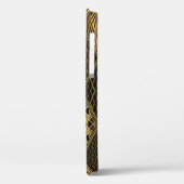 Art Deco Muster. Nahtlose schwarze und goldene Bac Case-Mate iPhone Hülle (Rückseite / Links)